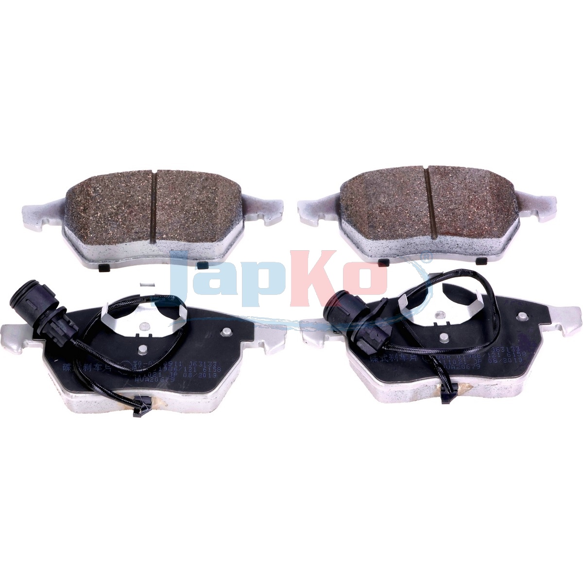 JAPKO Bremseklodser 500911 foraksel for VW