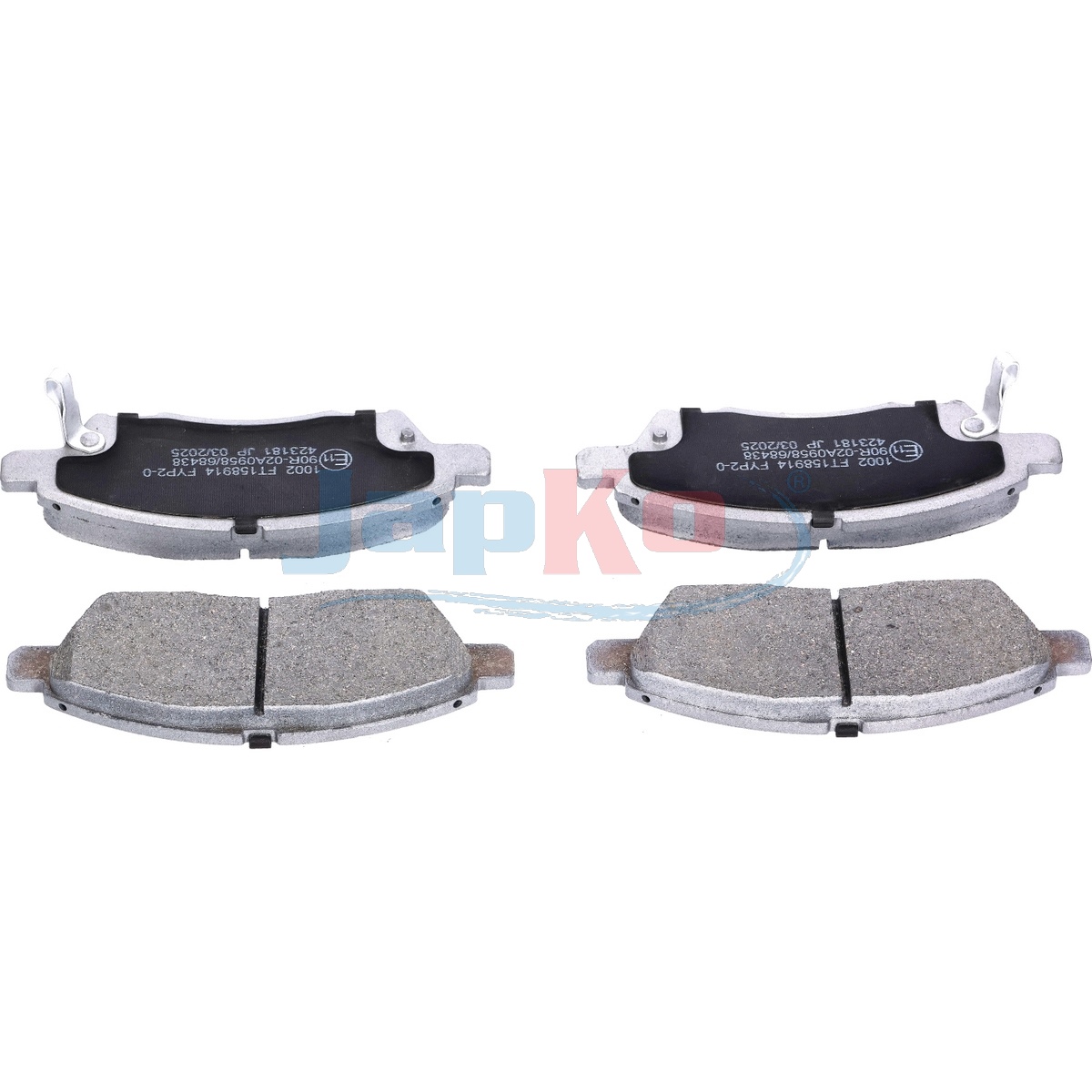 JAPKO Bremseklodser 501002 foraksel for NISSAN (DFAC) NISSAN TOYOTA