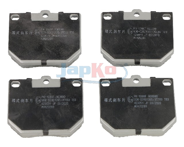 JAPKO Bremseklodser 50108 foraksel for NISSAN TOYOTA