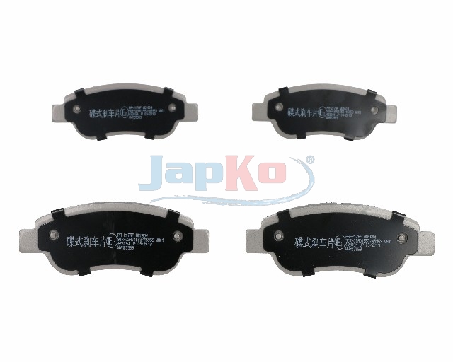 JAPKO Bremseklodser 50217 foraksel for BYD PEUGEOT TOYOTA GEELY