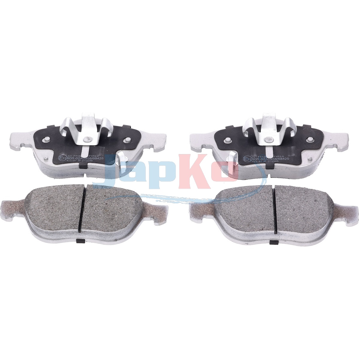 JAPKO Bremseklodser 50221 foraksel for TOYOTA