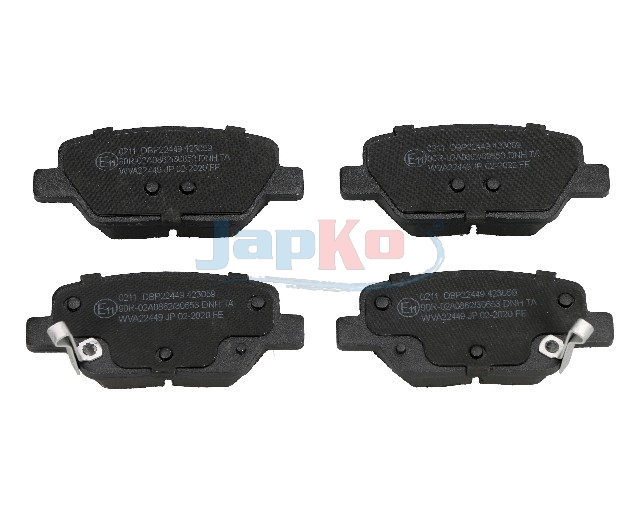 JAPKO Bremseklodser 510211 bagaksel for FIAT