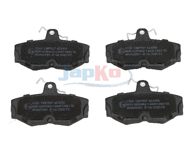 JAPKO Bremseklodser 510302 bagaksel for FORD