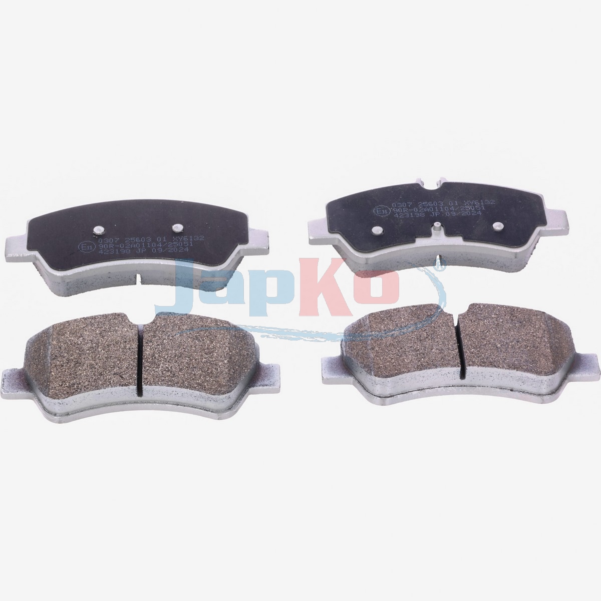 JAPKO Bremseklodser 510307 bagaksel for FORD