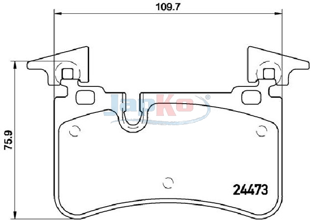 JAPKO Bremseklodser 510506 bagaksel for MERCEDES-BENZ