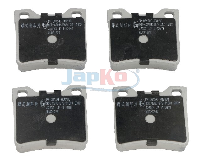 JAPKO Bremseklodser 510615 bagaksel for PEUGEOT