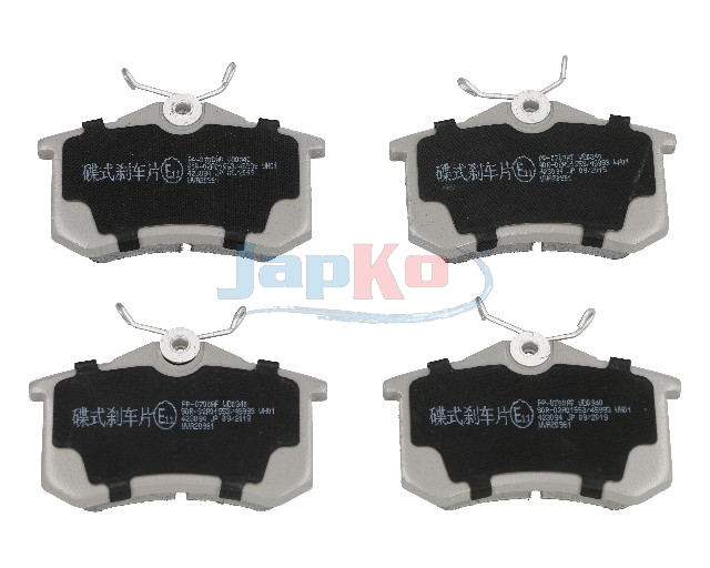 JAPKO Bremseklodser 510700 bagaksel for RENAULT