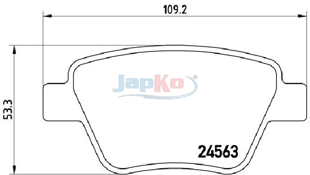 JAPKO Bremseklodser 510902 bagaksel for VW