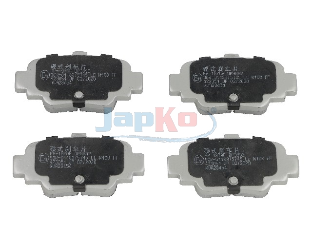 JAPKO Bremseklodser 51197 bagaksel for NISSAN