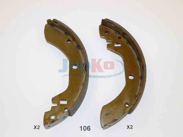 JAPKO Bremsebakkesæt 55106 bagaksel for NISSAN