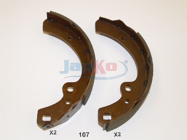 JAPKO Bremsebakkesæt 55107 bagaksel for NISSAN