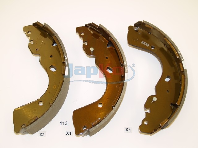 JAPKO Bremsebakkesæt 55113 bagaksel for FORD NISSAN