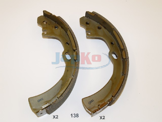 JAPKO Bremsebakkesæt 55138 bagaksel for NISSAN