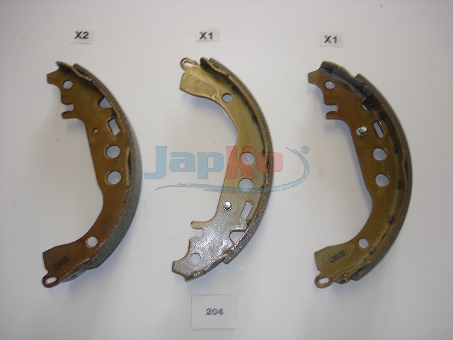 JAPKO Bremsebakkesæt 55204 bagaksel for GREAT WALL TOYOTA GEELY