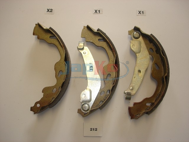 JAPKO Bremsebakkesæt 55212 bagaksel for OPEL VAUXHALL GEELY JAC PROTON BYD CITROËN SUZUKI TOYOTA