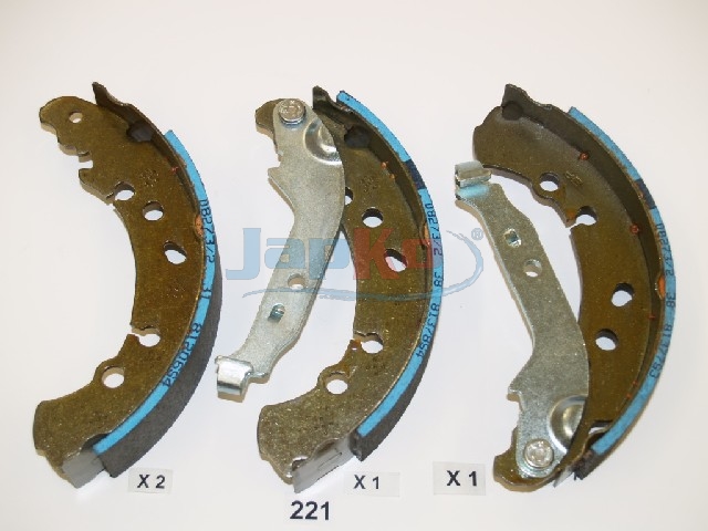 JAPKO Bremsebakkesæt 55221 bagaksel for DAIHATSU TOYOTA