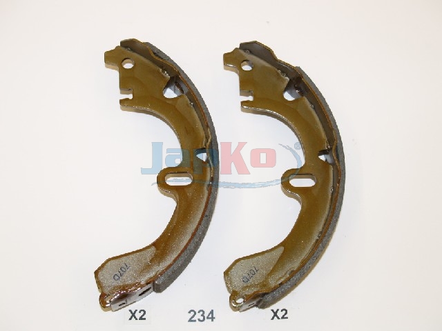 JAPKO Bremsebakkesæt 55234 bagaksel for TOYOTA