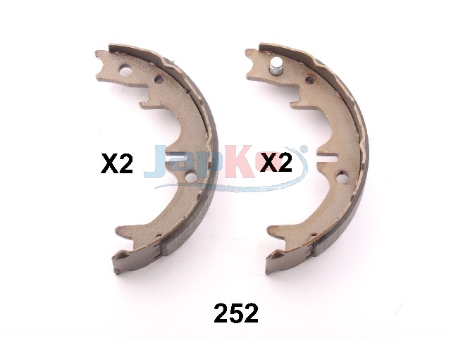 JAPKO Bremsebakkesæt 55252 bagaksel for TOYOTA