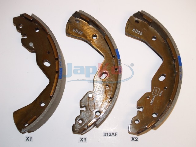 JAPKO Bremsebakkesæt 55312 bagaksel for MAZDA