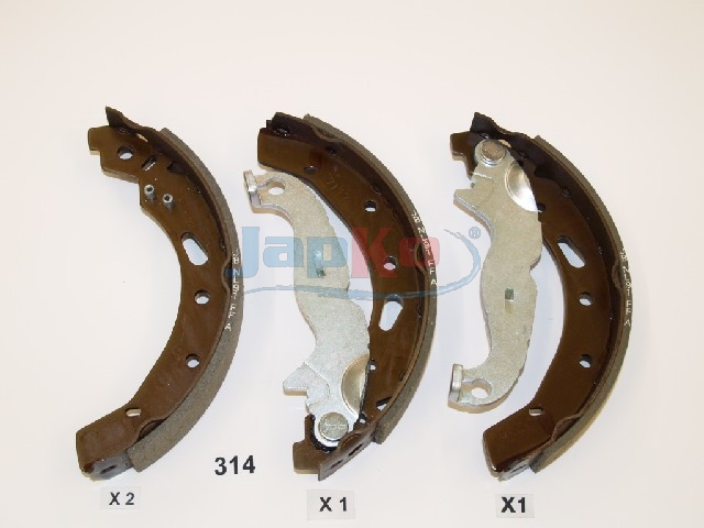 JAPKO Bremsebakkesæt 55314 bagaksel for FORD MAZDA