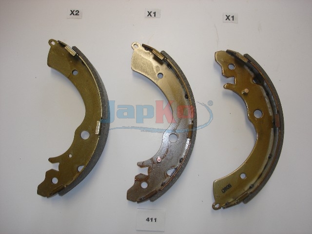JAPKO Bremsebakkesæt 55411 bagaksel for HONDA SUZUKI MAZDA