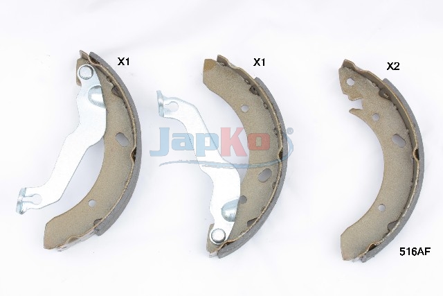 JAPKO Bremsebakkesæt 55516 bagaksel for HYUNDAI