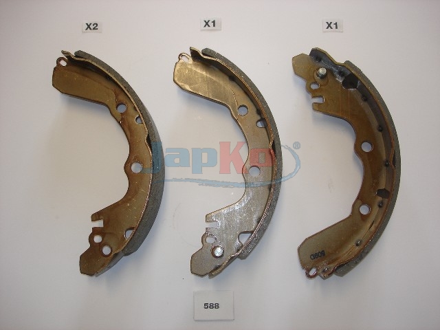 JAPKO Bremsebakkesæt 55588 bagaksel for MITSUBISHI