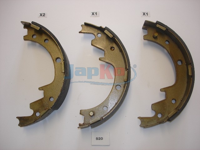 JAPKO Bremsebakkesæt 55520 bagaksel for MITSUBISHI