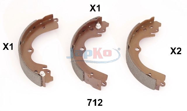 JAPKO Bremsebakkesæt 55712 for SUBARU