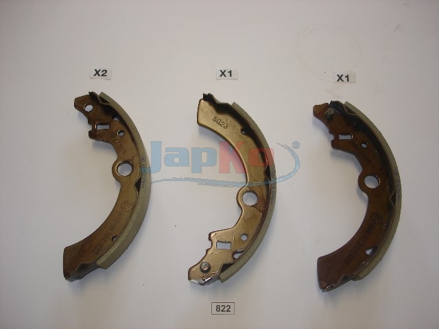 JAPKO Bremsebakkesæt 55822 bagaksel for MAZDA SUZUKI
