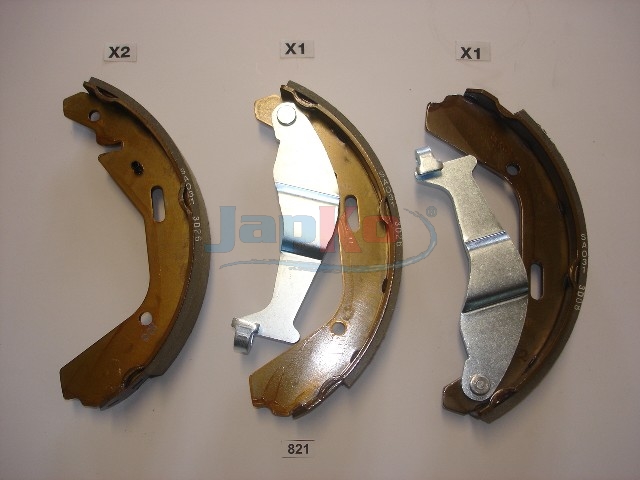 JAPKO Bremsebakkesæt 55821 bagaksel for OPEL GENERAL MOTORS SUZUKI