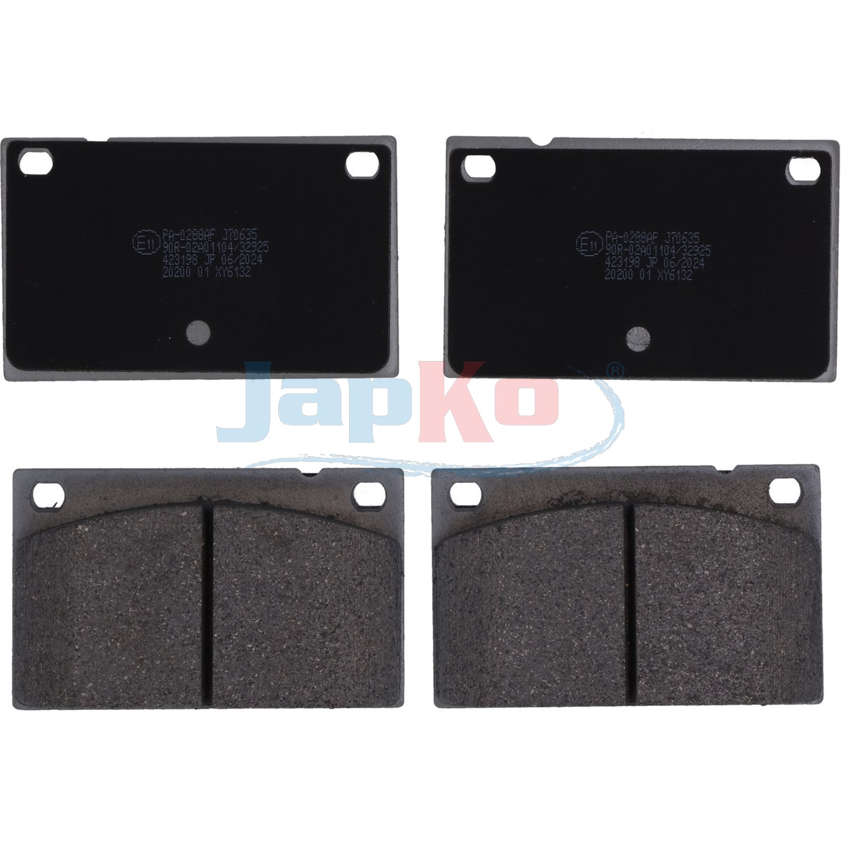 JAPKO Bremseklodser 500288 foraksel for VOLVO