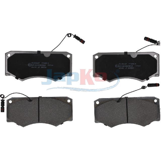 JAPKO Bremseklodser 500563 foraksel for MERCEDES-BENZ