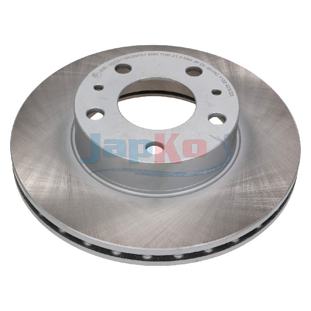 JAPKO Bremseskive 600619c foraksel ventileret 280mm 24mm for PEUGEOT CITROËN FIAT