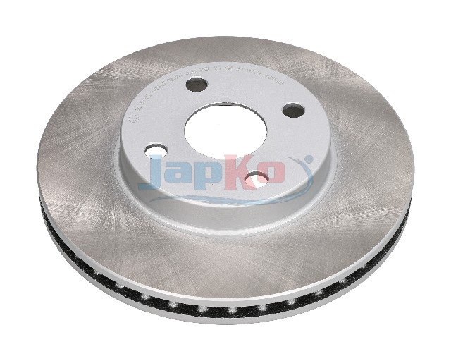 JAPKO Bremseskive 60208c foraksel ventileret 255mm 25mm for GEELY BYD TOYOTA