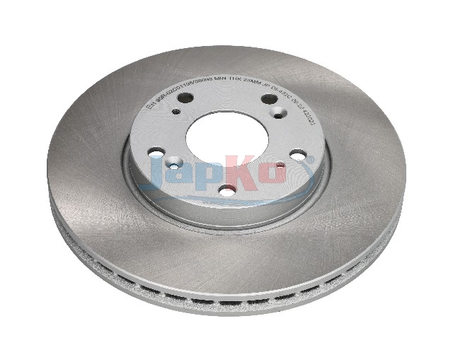 JAPKO Bremseskive 60432c foraksel ventileret 282mm 25mm for HONDA