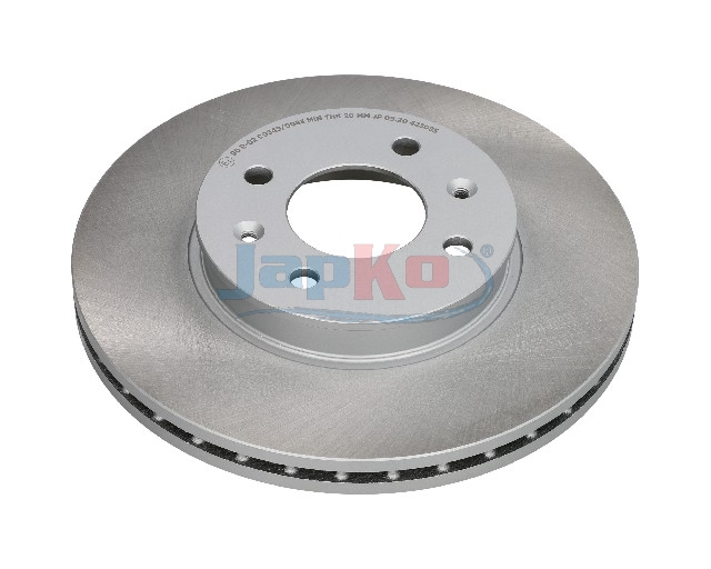 JAPKO Bremseskive 60k18c foraksel ventileret 256mm 22mm for HYUNDAI