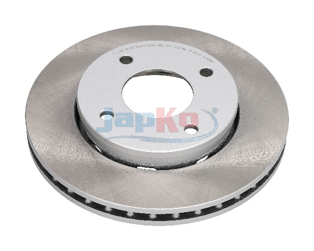 JAPKO Bremseskive 60m01c foraksel ventileret 256mm 24mm for MERCEDES-BENZ MITSUBISHI SMART