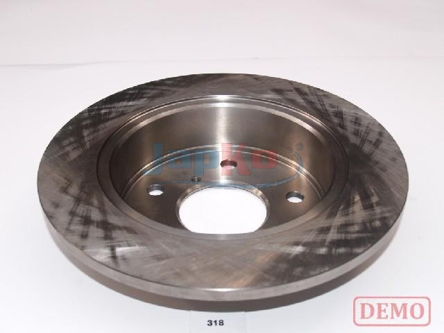 JAPKO Bremseskive 61318c bagaksel fuld 261mm 10mm for MAZDA