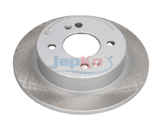 JAPKO Bremseskive 61h14c bagaksel fuld 234mm 10mm for HYUNDAI
