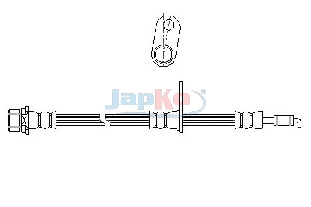 JAPKO Holder, bremseslange 692041 højre foraksel for TOYOTA
