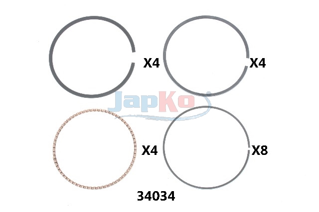 JAPKO Stempelring 434034j for HONDA