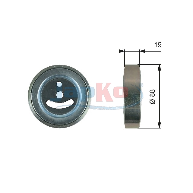 JAPKO Medløberhjul, multi-V-rem 129817 for SUZUKI