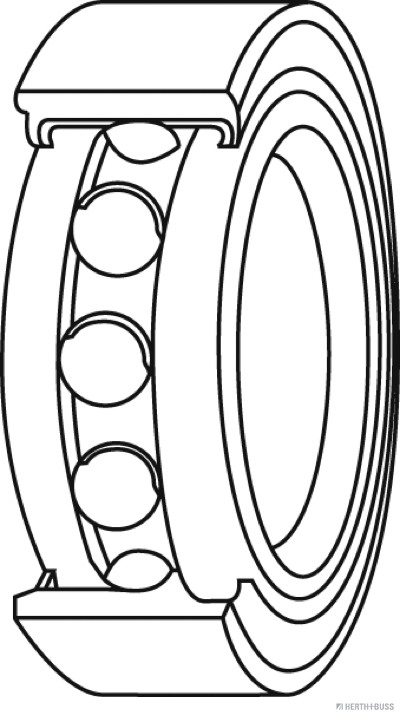 HERTH+BUSS JAKOPARTS Hjullejesæt j4716022 Bagaksel på begge sider for DAIHATSU