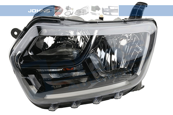 JOHNS Forlygte 254209 H7/H1 venstre for DACIA