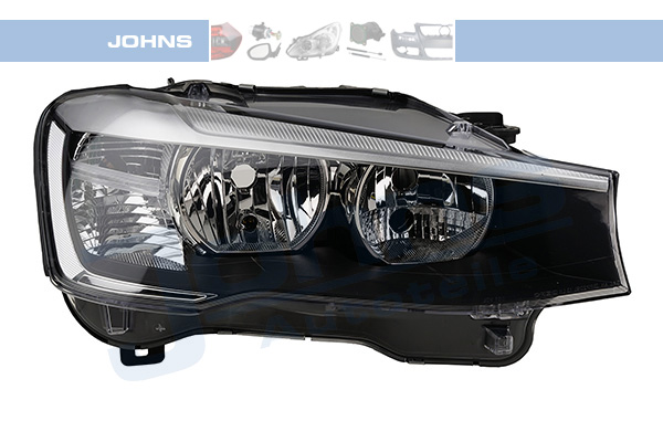 JOHNS Forlygte 2072105 H7/H7 højre for BMW