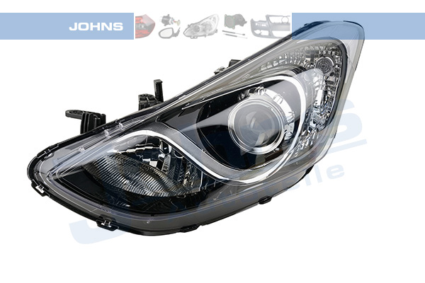 JOHNS Forlygte 393509 H7/H7 venstre for HYUNDAI