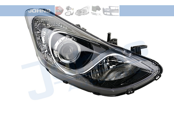 JOHNS Forlygte 393510 H7/H7 højre for HYUNDAI