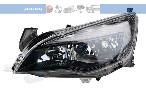 JOHNS Forlygte 5510097 H7/H7 venstre for OPEL