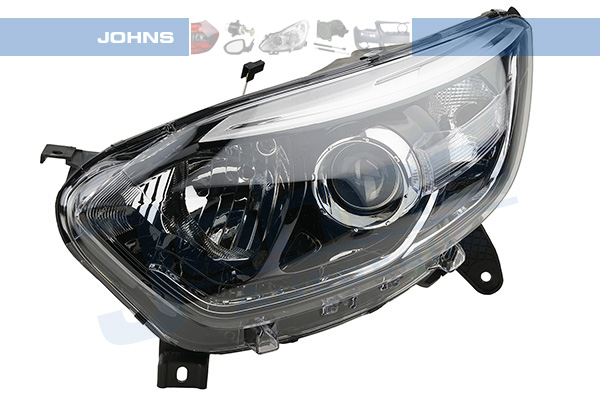 JOHNS Forlygte 605109 H1/H1 venstre for RENAULT